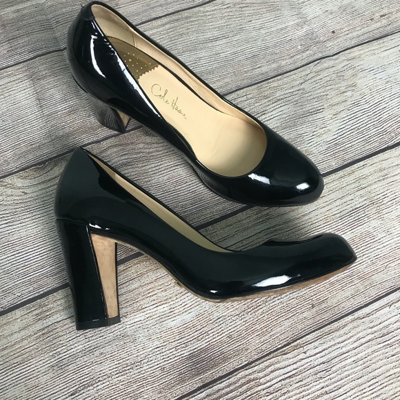 Cole Haan Shoes - Cole Haan Nike Air Patent Black Pump Heel